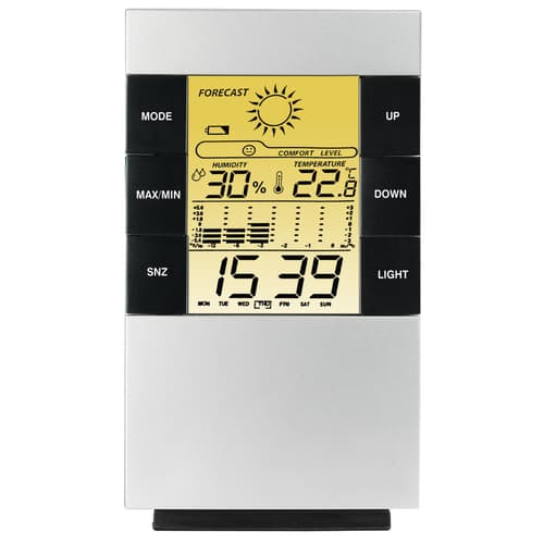 TH-200 LCD THERM/HYGROMETER SILV — view 3