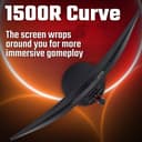 Acer Nitro KG2 Nitro XZ272S3 Curved Gaming Monitor - 27, 1500R, Full HD, 180Hz, 1ms, FreeSync Premium, DisplayHDR 400, HDMI & DP" thumbnail 5