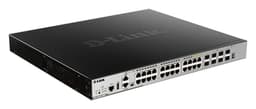 D-Link DGS 3630-28PC - Switch - L3 - Managed - 20 x 10/100/1000 (PoE+) + 4 x combo Gigabit SFP + 4 x 10 Gigabit SFP+ - rack-mountable - PoE+ (370 W)