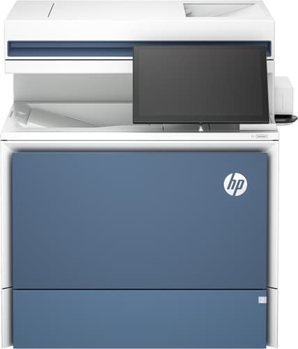 HP LaserJet Enterprise Flow MFP 5800zf - Multifunction printer - colour - laser - Legal (216 x 356 mm) (original) - A4/Legal (media) - up to 43 ppm (copying) - up to 43 ppm (printing) - 650 sheets - 33.6 Kbps - Gigabit LAN, USB 2.0 host, USB 3.0, USB 3.0 host