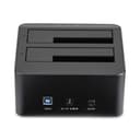 StarTech.com Dual-Bay USB 3.0 to SATA Hard Drive Docking Station, USB Hard Drive Dock, External 2.53.5 SATA IIIIII, SSDHDD Docking Station, Hot-Swap Hard Drive Bays - Top-Loading - HDD docking station - bays: 2 - 2.5", 3.5" - SATA 6Gb/s - USB 3.0 - black - for P/N: SVA12M5NA thumbnail 5