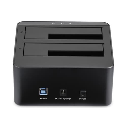 StarTech.com Dual-Bay USB 3.0 to SATA Hard Drive Docking Station, USB Hard Drive Dock, External 2.53.5 SATA IIIIII, SSDHDD Docking Station, Hot-Swap Hard Drive Bays - Top-Loading - HDD docking station - bays: 2 - 2.5", 3.5" - SATA 6Gb/s - USB 3.0 - black - for P/N: SVA12M5NA — view 6