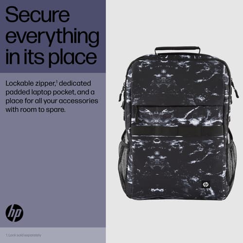 HP - Campus XL - notebook carrying backpack - 16.1" - stone marble — view 7