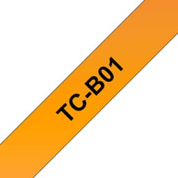 Brother TCB01 - 12 mm x 6.7 m - black on fluorescent orange - laminated tape - for P-Touch PT-2000, PT-3000, PT-500, PT-5000, PT-8E
