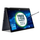 Acer TravelMate P4 Spin 14 TMP414RN-53-TCO - Flip design - Intel Core i5 - 1335U / up to 4.6 GHz - Win 11 Pro - Intel Iris Xe Graphics - 16 GB RAM - 512 GB SSD - 14" IPS touchscreen 1920 x 1200 - Gigabit Ethernet - Wi-Fi 6E - slate blue - kbd: UK thumbnail 1