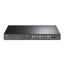 TP-Link JetStream TL-SG1218MPE - Switch - smart - 16 x 10/100/1000 (PoE+) + 2 x Gigabit SFP - rack-mountable - PoE+ (192 W) - AC 100 - 240 V thumbnail 1