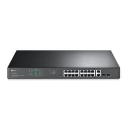 TP-Link JetStream TL-SG1218MPE - Switch - smart - 16 x 10/100/1000 (PoE+) + 2 x Gigabit SFP - rack-mountable - PoE+ (192 W) - AC 100 - 240 V