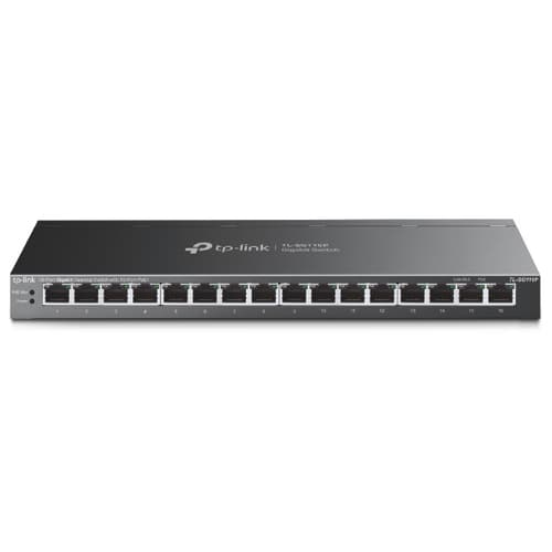 TP-Link TL-SG116P V1 - Switch - unmanaged - 16 x 10/100/1000 (PoE+) - desktop - PoE+ (120 W)