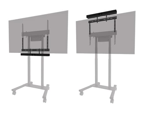 Neomounts AV30-500BL - Mounting kit (mount bracket) - for video bar - universal - black - screen size: 43"-110" - VESA-mountable — view 11