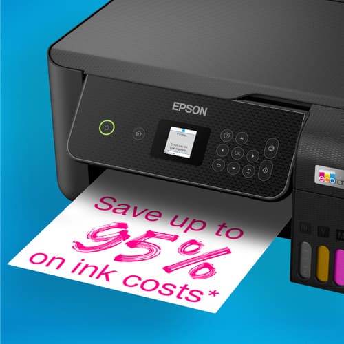 Epson EcoTank ET-2870 - Multifunction printer - colour - ink-jet - ITS - A4 (media) - up to 10 ppm (printing) - 100 sheets - Wi-Fi, USB - black — view 4
