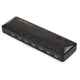 StarTech.com 9 Port USB 3.0 Hub - 7 x USB-A, 2 x USB-A Fast Charge Ports - Multi Port Powered USB Charging Station (ST93007U2C) - USB peripheral sharing switch - 7 x SuperSpeed USB 3.0 - desktop - for P/N: USB312SAT3CB, USB315CB2M, USBLT1MWS, USBLT2MBR, USBLT30CMW, USBLTM1MBK, USBLTM1MWH