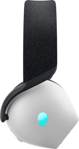 Alienware Tri-Mode Wireless Gaming Headset AW725H - Headset - full size - Bluetooth / 2.4 GHz radio frequency - wireless, wired - 3.5 mm jack - lunar light — view 5