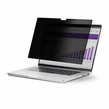 StarTech.com 14.1-inch 16:10 Touch Privacy Screen, Anti-Glare Blue Light Filter, Laptop Monitor Screen Protector, +/- 30 Deg. View Angle, Flip-Up - Notebook privacy filter (horizontal) - 2-way - adhesive, hinge tabs, flip hinges - 14.1" - black