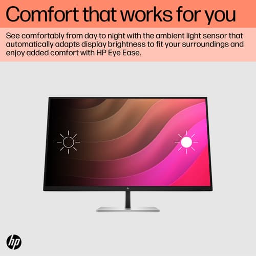 HP E32K G5 - E-Series - LED monitor - 31.5" - 3840 x 2160 4K UHD (2160p) @ 60 Hz - IPS - 350 cd/m� - 1000:1 - 5 ms - HDMI, DisplayPort, USB-C - speakers - black head, black and silver (stand) — view 9