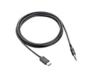 Poly - USB-C to headphone jack adapter - 24 pin USB-C male to mini-phone stereo 3.5 mm male thumbnail 1