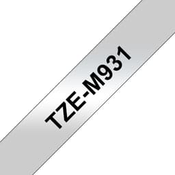 Brother TZe-M931 - Black on matte silver - Roll (1.2 cm x 8 m) 1 cassette(s) laminated tape - for Brother PT-D210, D600, H110, H200, P-Touch PT-1005, E310, P900, P-Touch Cube Plus PT-P710