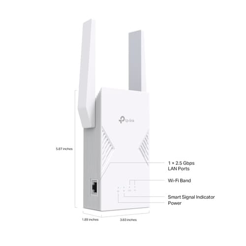  TP-Link BE3600 Network transmitter & receiver White 2500 Mbit/s — view 9