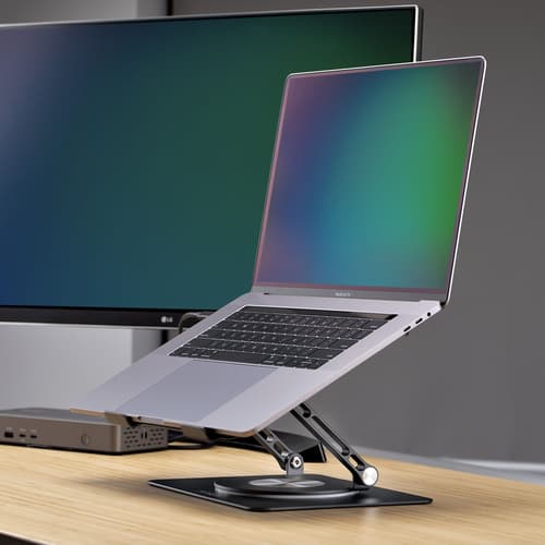 StarTech.com - Notebook stand - 360� rotating base - desktop - silver — view 9