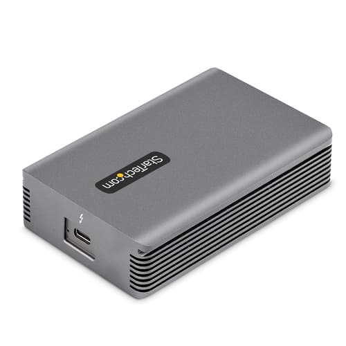 StarTech.com Thunderbolt 3 to Ethernet Adapter, 10GbE, Multi-Gigabit, Thunderbolt 3 to RJ45 Network Adapter, 10GBASE-T/5-2.5GBASE-T NIC, TB3/TB4 10G Network Adapter w/ TB3-Certified Cable, TB3 10GbE, Win/Mac (TB310G2) - Network adapter - Thunderbolt 3 - 1/2.5/5/10GBase-T x 1 - space grey
