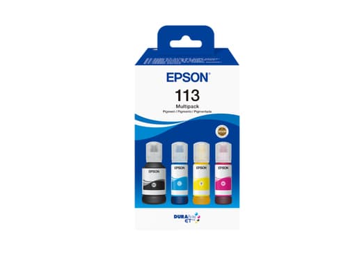 Epson 113 Multipack - 4-pack - black, yellow, cyan, magenta - original - ink refill - for EcoTank ET-16150, 5150, 5170, 5880, M16600, EcoTank Pro ET-16680, 5150, 5170, M16680