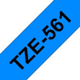 Brother TZe-561 - Black on blue - Roll (3.6 cm x 8 m) 1 cassette(s) laminated tape - for P-Touch PT-3600, 550, 9500, 9600, 9700, 9800, D800, P900, P950, P-Touch Cube XP PT-910
