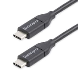 StarTech.com 0.5m USB C Cable - USB 2.0 - M/M - USB-C Charger Cable - USB 2.0 Type C Cable - Short USB C Cable (USB2CC50CM) - USB cable - 24 pin USB-C (M) to 24 pin USB-C (M) - USB 2.0 - 50 cm - black - for P/N: DKT30CHD