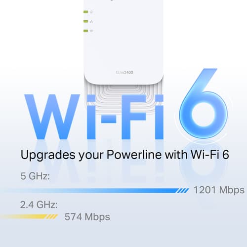TP-Link PGW2440 KIT V1 - powerline adapter kit - Wi-Fi 6 - wall-pluggable — view 5