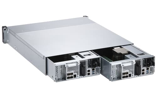 QNAP ES2486dc - NAS server - 24 bays - rack-mountable - SAS 12Gb/s - RAID 0, 1, 5, 6, 10, 50, JBOD, 60, RAID TP - RAM 96 GB - Gigabit Ethernet / 10 Gigabit Ethernet - iSCSI support - 2U — view 6