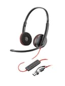 Poly Blackwire 3225 - Blackwire 3200 Series - headset - on-ear - wired - 3.5 mm jack, USB-C - black - Certified for Skype for Business, Cisco Jabber Certified, Avaya Certified, UC certified thumbnail 7