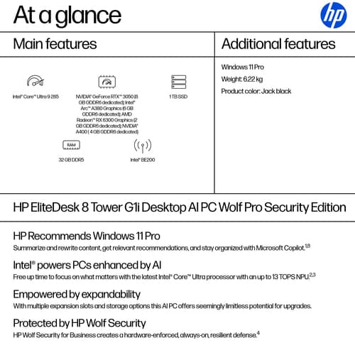 HP ED8 TWR G1I U9-285 32/1TB W11P — view 4