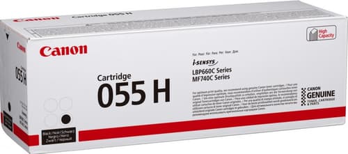 Canon 055 H - High capacity - black - original - toner cartridge - for imageCLASS LBP664, MF745, i-SENSYS LBP663, LBP664, MF742, MF744, MF746, Satera LBP662
