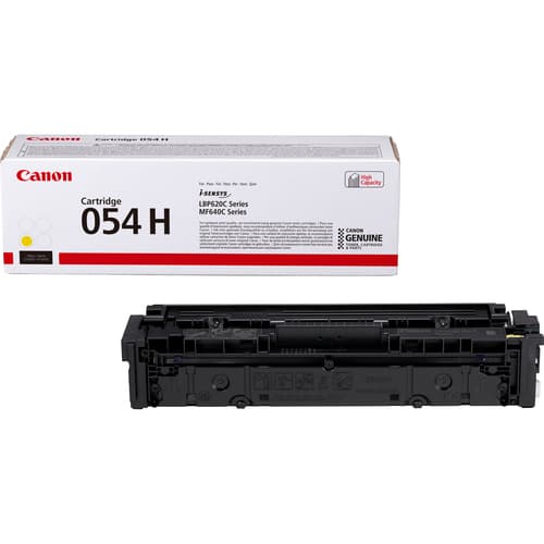 Canon 054 H - High capacity - yellow - original - toner cartridge - for imageCLASS LBP622Cdw, MF641CW, MF642Cdw, MF644Cdw