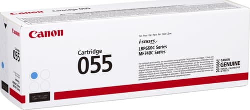 Canon 055 - Cyan - original - toner cartridge - for imageCLASS LBP664, MF745, i-SENSYS LBP663, LBP664, MF742, MF744, MF746, Satera LBP662