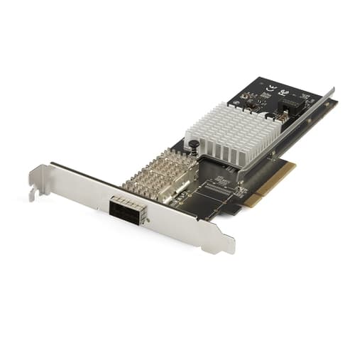 StarTech.com Dual Port 40G QSFP+ Network Card, Intel XL710 Open QSFP+ Converged Adapter, PCIe 40 Gigabit Ethernet Server NIC, 40GbE Fiber Optic LAN Card, Dell PowerEdge HPE ProLiant, 40Gb - Network Interface Card (PEX40GQSFPI) - Network adapter - PCIe 3.0 x8 low profile - 40 Gigabit QSFP+ x 1 - black