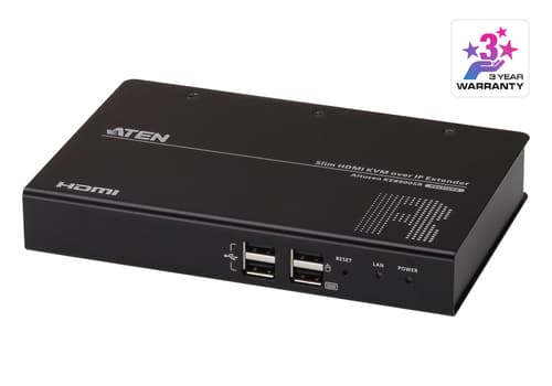 ALTUSEN KE8900SR Slim HDMI Single Display KVM over IP Receiver - KVM extender - receiver - USB