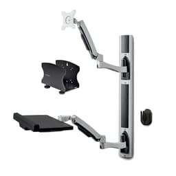 StarTech.com Wall Mount Workstation, VESA Mount For 32" Monitors (22lb/10kg), Fully Articulating Arms For Single Monitor Mount & Keyboard Tray, Includes Desktop Computer/PC Bracket - Ergonomic Standing Desk (2PASTSC-WALL-MOUNT) - Mounting kit - workstation - for flat panel - aluminium, steel - black - screen size: up to 27" / 32" (ultra-wide) - wall-mountable - TAA Compliant