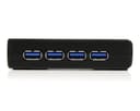 StarTech.com 4-Port USB 3.0 SuperSpeed Hub with Power Adapter - Portable Multiport USB-A Dock IT Pro - USB Port Expansion Hub for PC/Mac (ST4300USB3) - Hub - 4 x SuperSpeed USB 3.0 - desktop thumbnail 2