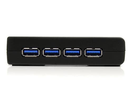 StarTech.com 4-Port USB 3.0 SuperSpeed Hub with Power Adapter - Portable Multiport USB-A Dock IT Pro - USB Port Expansion Hub for PC/Mac (ST4300USB3) - Hub - 4 x SuperSpeed USB 3.0 - desktop — view 3