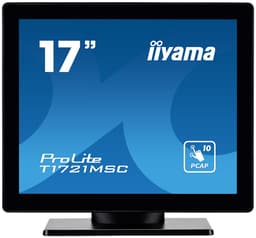 iiyama ProLite T1721MSC-B2 - LED monitor - 17" - touchscreen - 1280 x 1024 SXGA @ 75 Hz - TN - 250 cd/m� - 1000:1 - 5 ms - HDMI, VGA - speakers - black bezel with matte finish