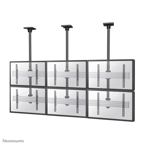 Neomounts NMPRO-C32 - Bracket - fixed - for 3x2 video wall - black - screen size: 32"-55" - ceiling mountable