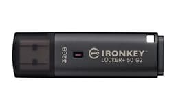 Kingston Technology IronKey 32GB Locker Plus 50 G2, FIPS 197, AES-256