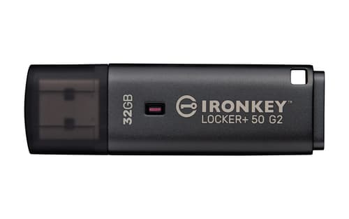 Kingston Technology IronKey 32GB Locker Plus 50 G2, FIPS 197, AES-256