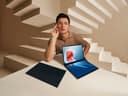 ASUS Zenbook Duo OLED UX8406CA-QL135W - 180-degree hinge design - Intel Core Ultra 7 - 255H / up to 5.1 GHz - Evo - Win 11 Home - Arc Graphics 140T - 16 GB RAM - 1 TB SSD NVMe - 14" OLED touchscreen 1920 x 1200 @ 120 Hz - Wi-Fi 7, Bluetooth - inkwell grey thumbnail 16