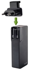 USBWALL CHARGER POW BANK 3000MAH BK thumbnail 2