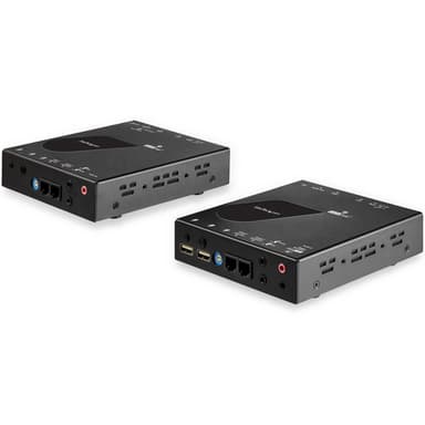 StarTech.com HDMI KVM Extender over IP Network - 4K 30Hz HDMI and USB over IP LAN or Cat5e/Cat6 Ethernet (100m/330ft) - Remote KVM Console - Video/audio extender - HDMI - up to 100 km - TAA Compliant