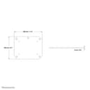Neomounts PLASMA-M2SFPLATE - Mounting component (floor plate) - silver - for Neomounts PLASMA-W2500, NewStar Motorized, PLASMA-M2250, PLASMA-M2500, PLASMA-W2250 thumbnail 2