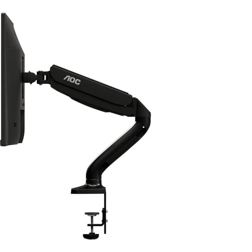 AOC AS110D0 - Mounting kit - adjustable arm - for LCD display - aluminium alloy - black - screen size: up to 27" - desk-mountable