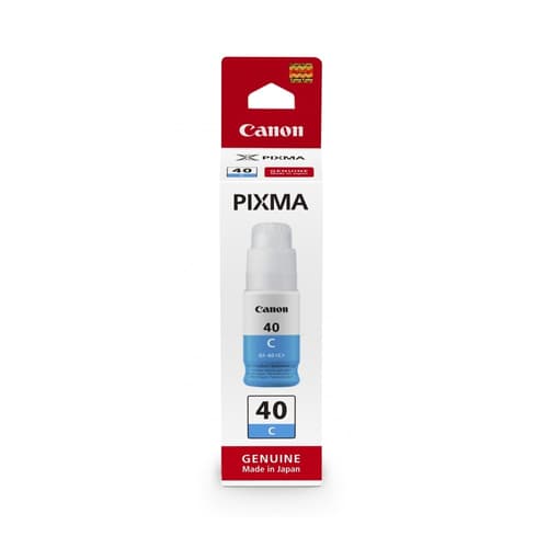 Canon GI 40 C - Cyan - original - ink refill - for PIXMA G5040, G6040, G7040, GM2040, GM4040