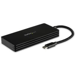 StarTech.com M.2 SSD Enclosure for M.2 SATA Drives - USB 3.1 - USB-C - Storage enclosure - M.2 - M.2 Card - USB 3.1 (Gen 2) - black - for P/N: PEXUSB321C