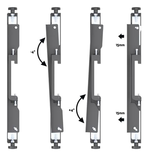*Non Cancellable/Non Returnable (NCNR)* M PRO SERIES VIDEO WALL STAND MBF3X3 — view 9